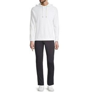 Good Man Brand white Soft Slub‎ Hoodie sweater size L